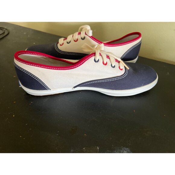 Keds Original Womesn Patrotic Sneakers 7.5 Champion American Flag Stars Canvas - Picture 4 of 8